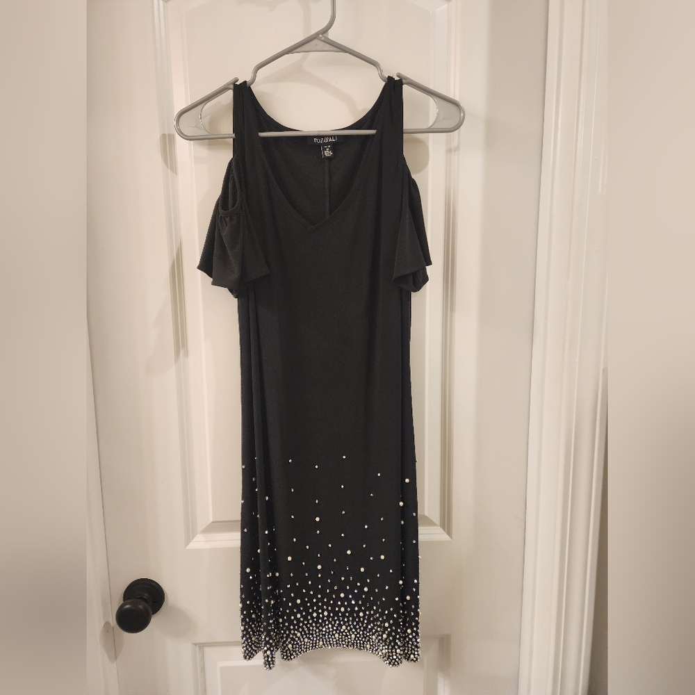 Roz & Ali Black Dress with Beading